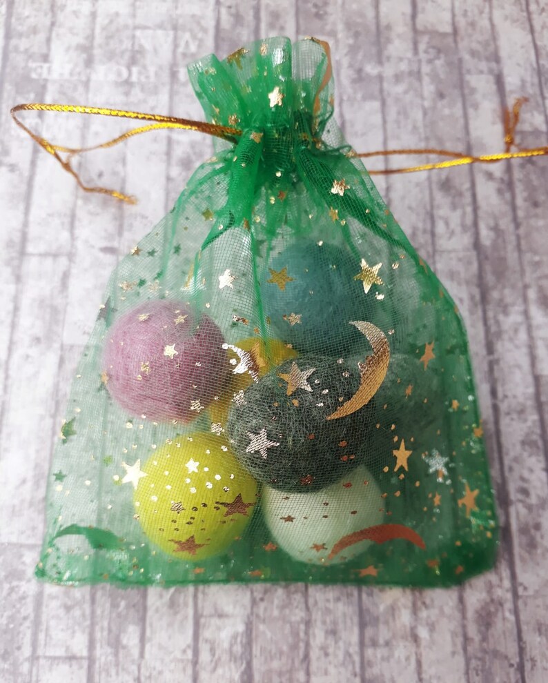 Dark Green Star and Moon Organza Bags 12 X 9cm BULK Gold Etsy