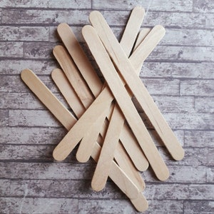 1500 PCS Colored Popsicle Sticks Large Colored Craft Sticks Wooden Lolly  Stic