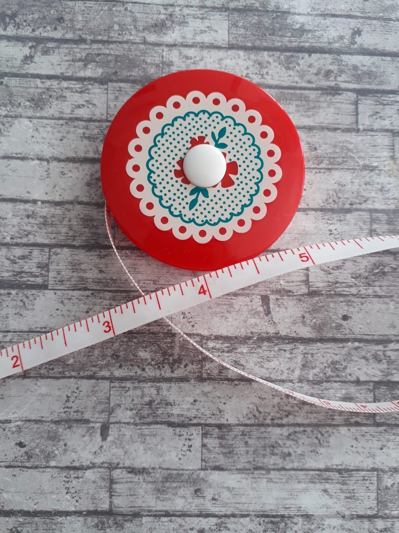 Flower Tape Measure 150cm Christmas Holly Themed Gift Etsy UK