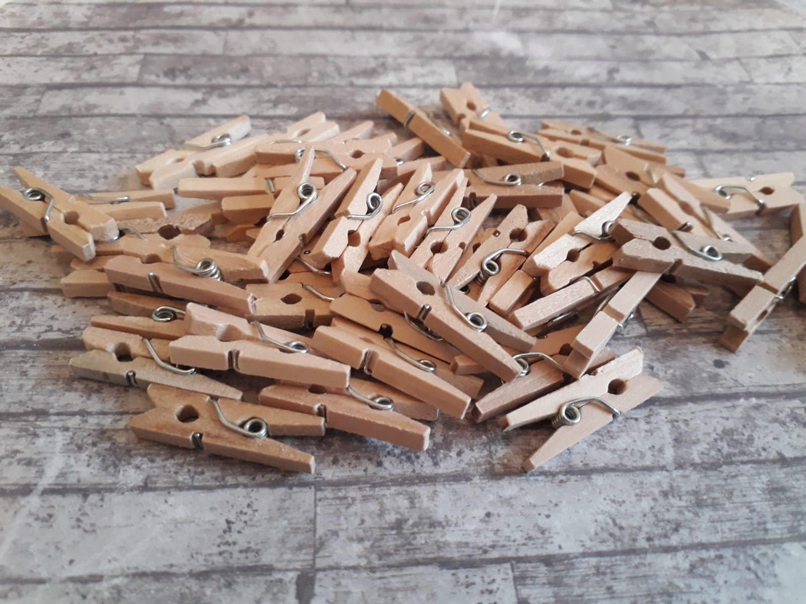 Mini clavijas de madera 25 mm pequeñas clavijas artesanales | Etsy