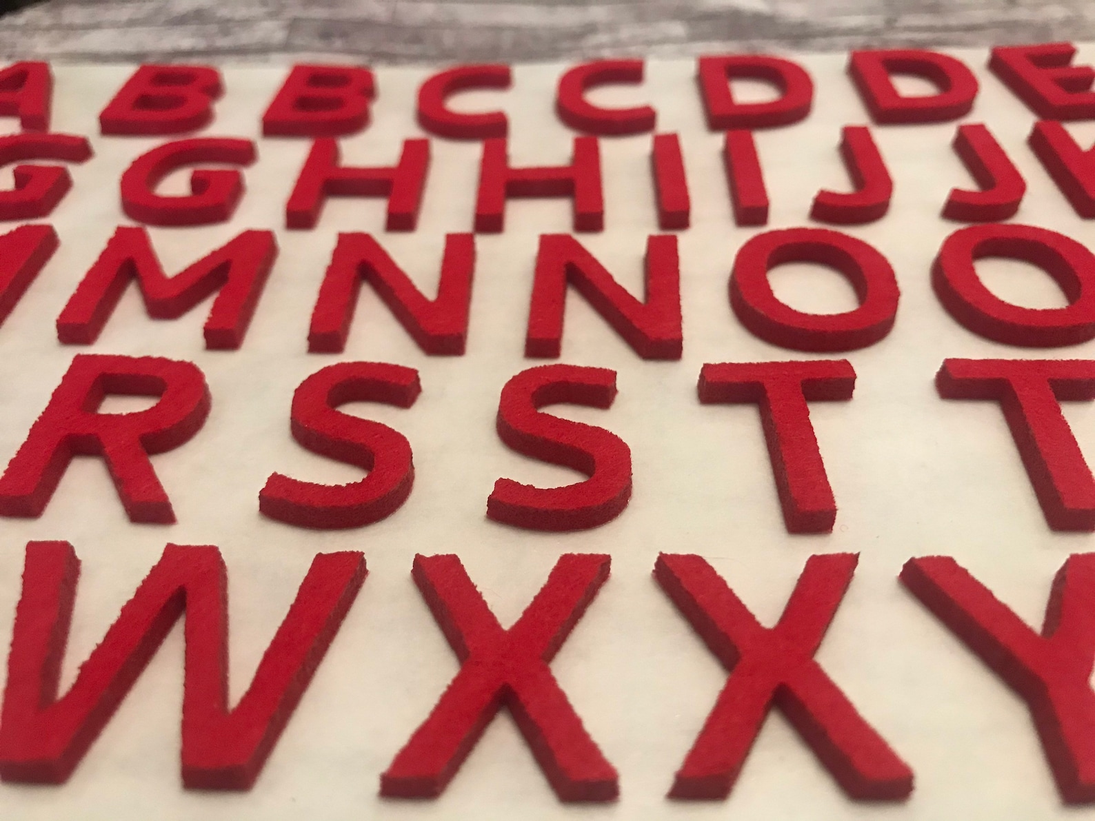 White Felt Letters Self Adhesive Cut Letters AZ 1 Sheet 2 Etsy Canada