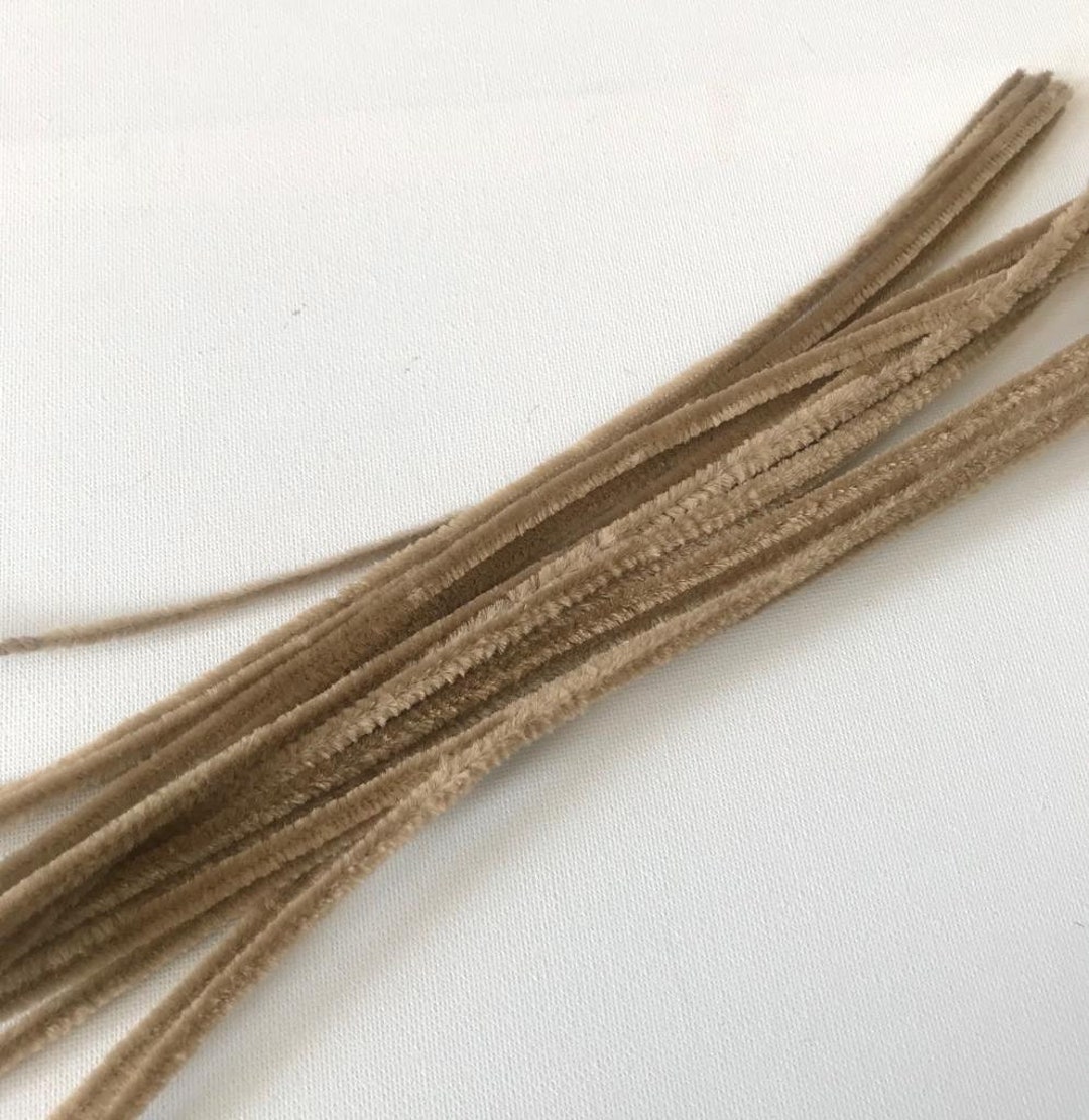 Soft Brown Pipe Cleaners 30cm Long Brown Chenille Stems Card Etsy