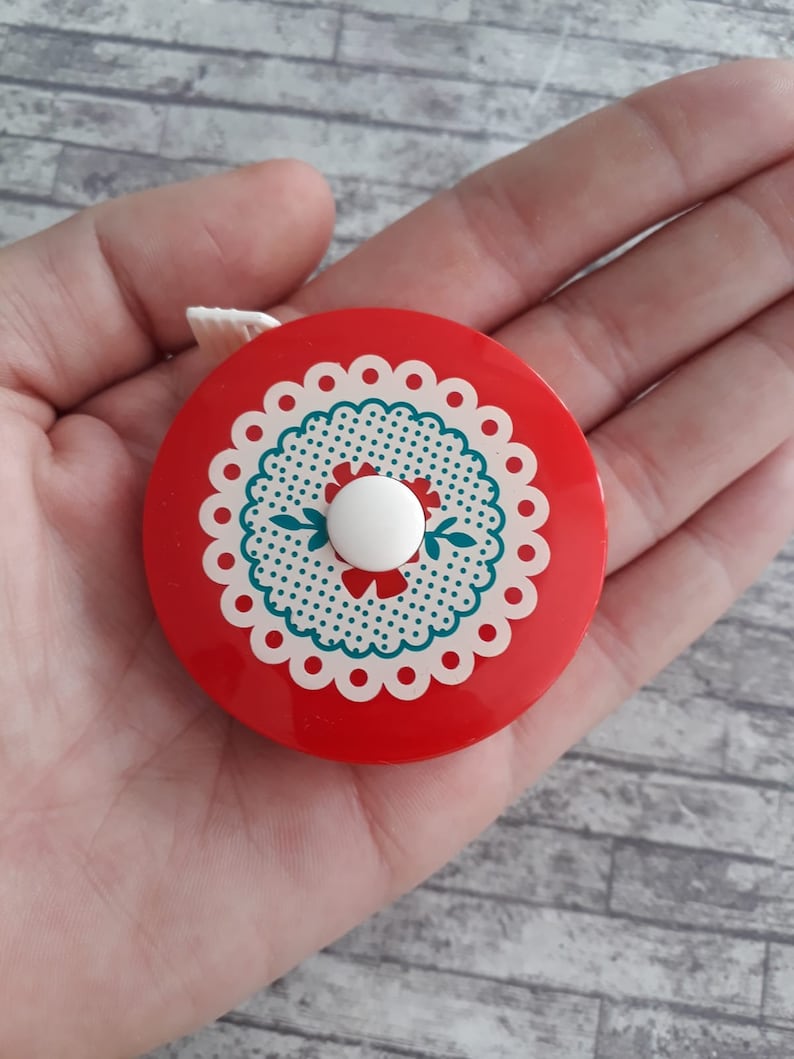 Flower Tape Measure 150cm Christmas Holly Themed Gift Etsy UK