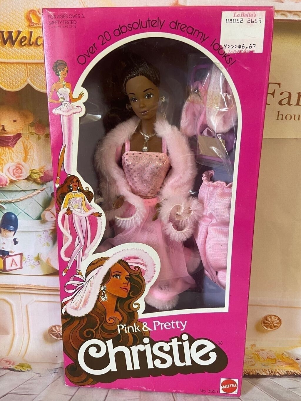 Vintage 1981 Pink & Pretty Christie /Steffi Barbie Mattel