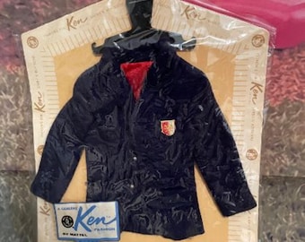 Vintage Mattel 1961 Ken Fashion Pak Victory Dance  Blue Jacket Never Removed from Package!