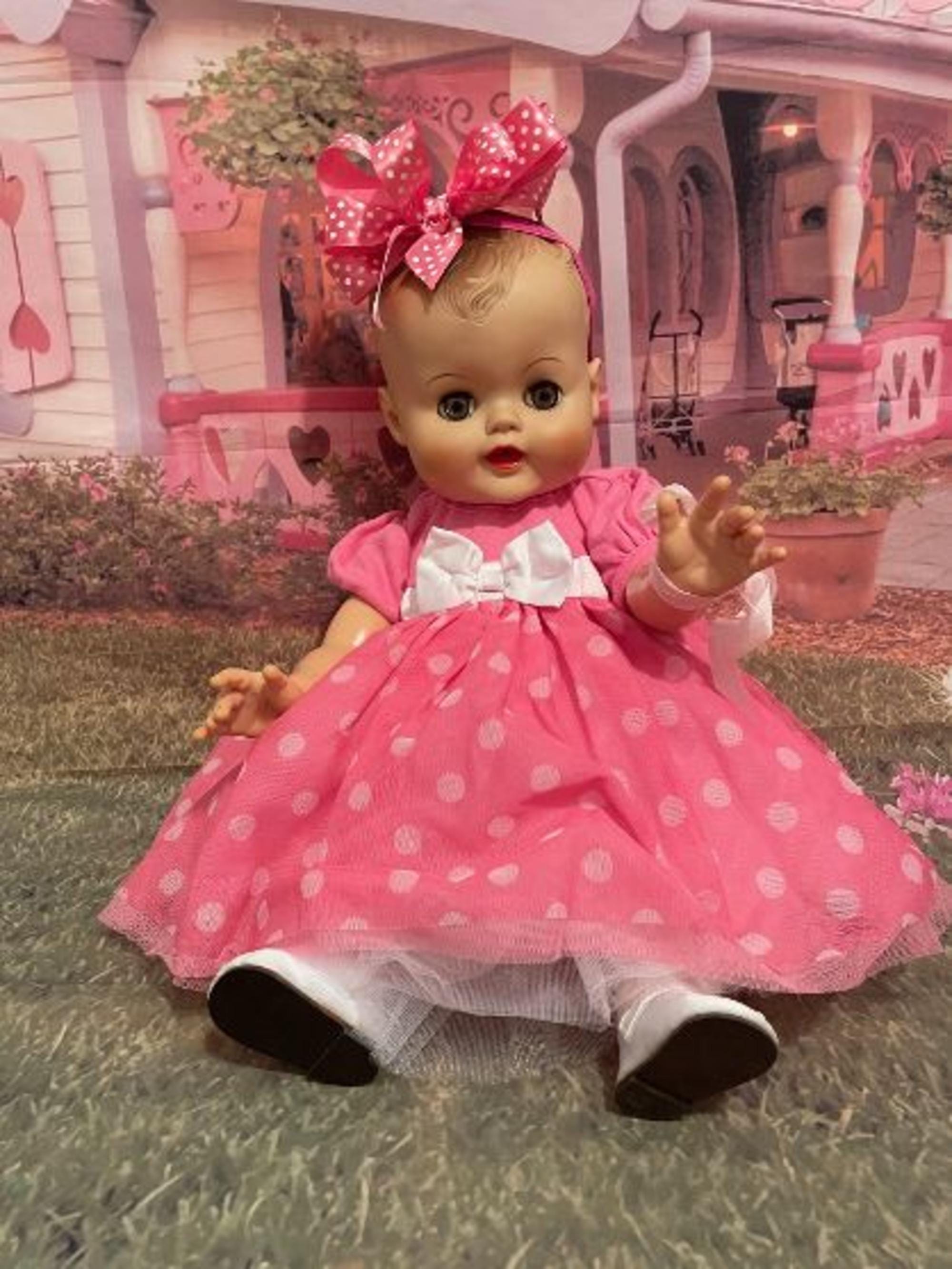 【USA vintage】IDEAL DOLL 赤ちゃん ビンテージドール Vintage Ideal Ms IDEAL Doll SP-30-S Sleepy Eyes 28” Red
