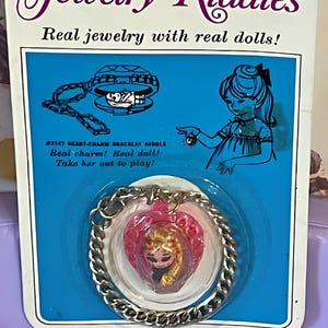 Vintage Liddle Kiddle&#39;s Jewelry Heart doll 1968 Mattel ,Never Removed From Package