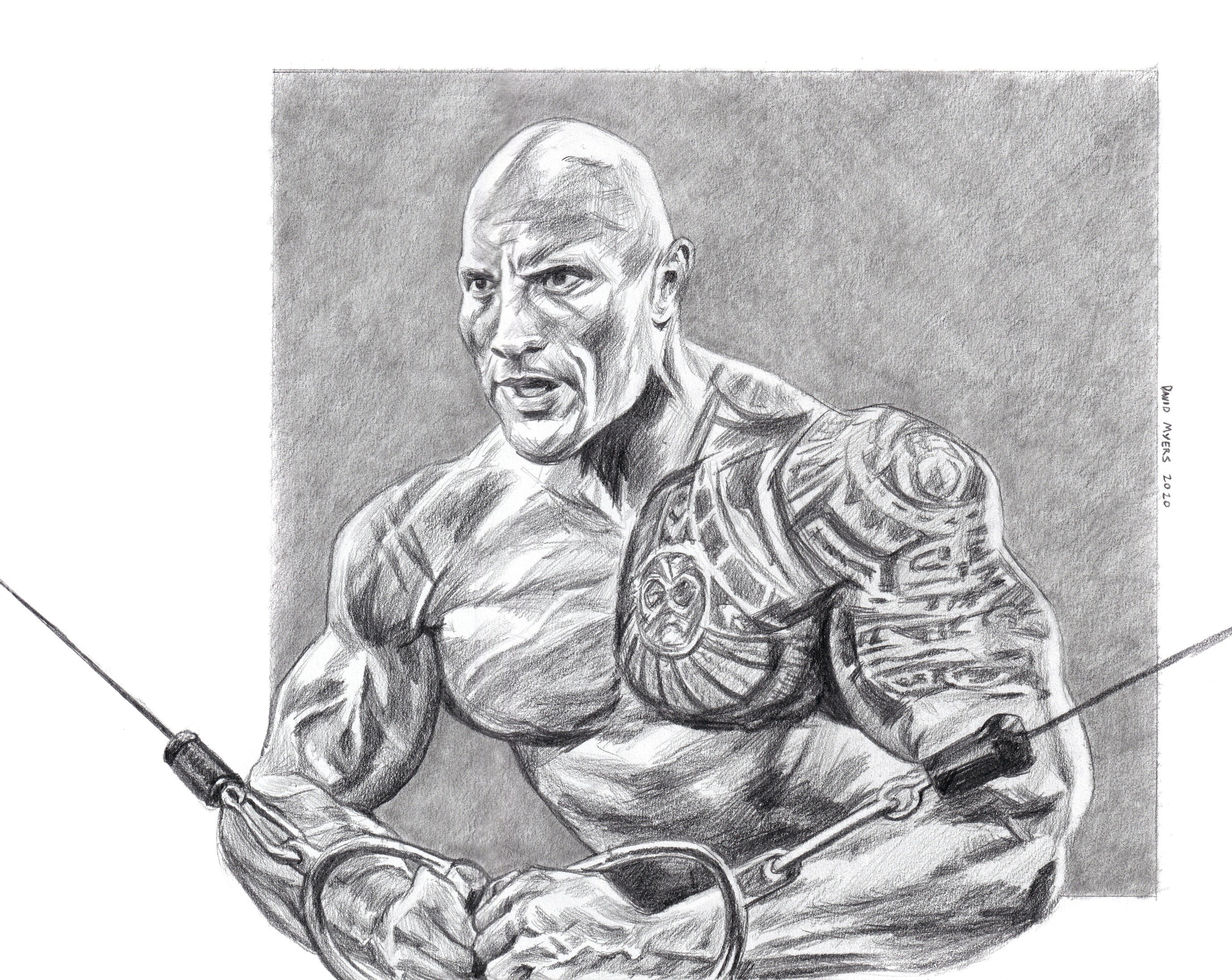 Dwayne Johnson Drawing by legend518 on DeviantArt