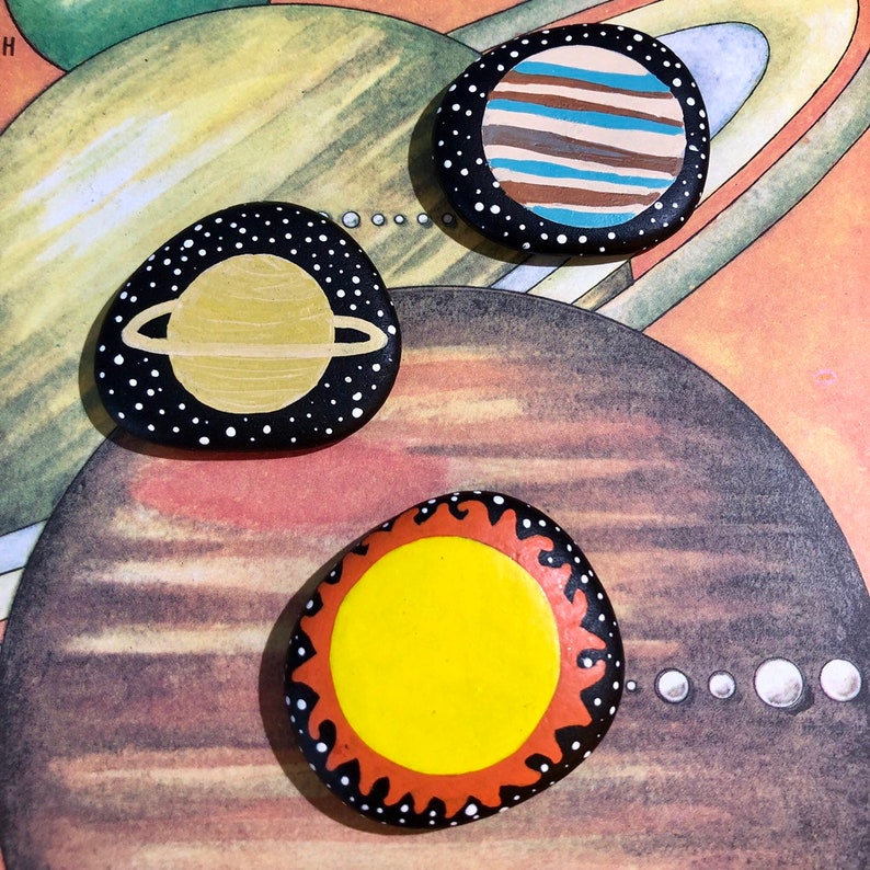 Solar System Toys Story Stones Outer Space Playset for Etsy