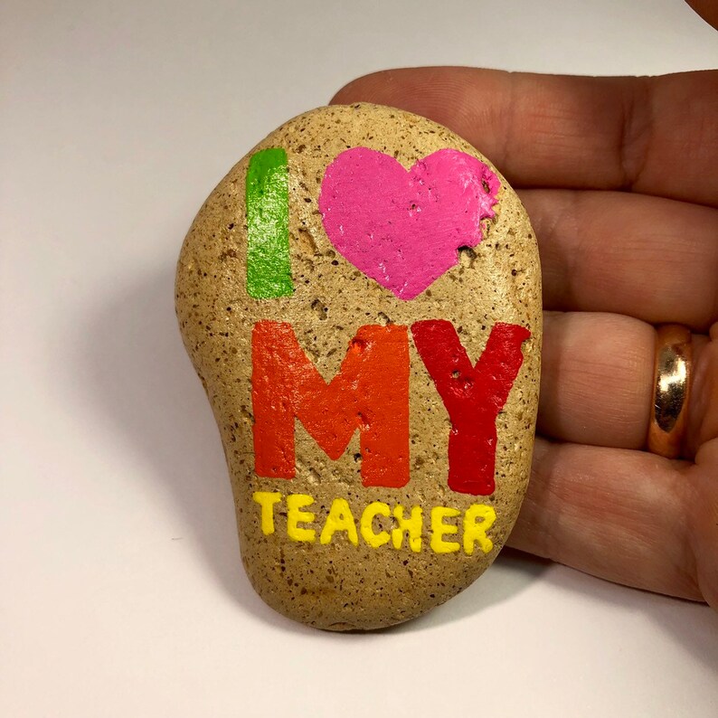 Appreciation gifts for the end of term Personalized Teacher Gift I Love My Teacher MADE TO ORDER