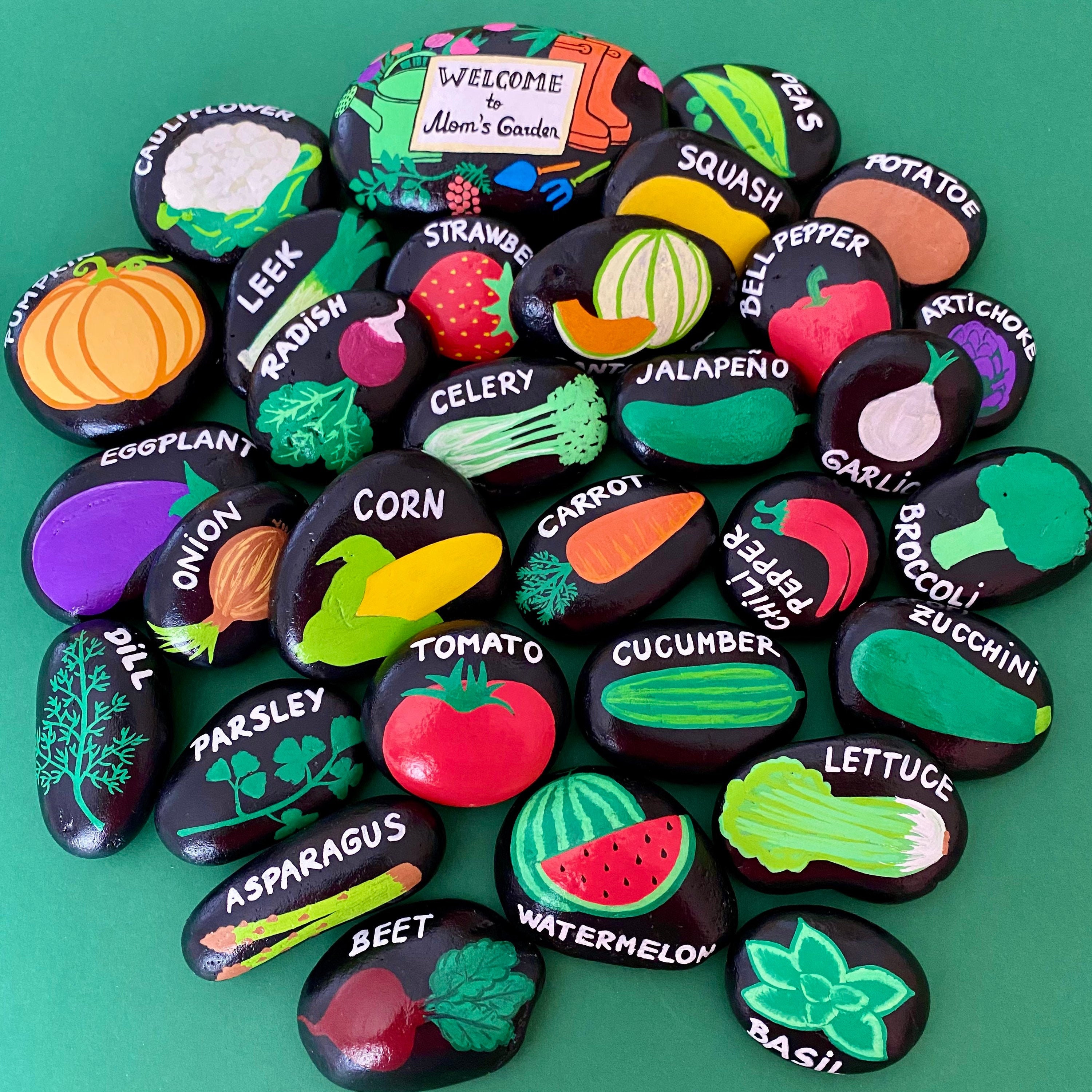 Vegetable Garden Row Markers Etsy