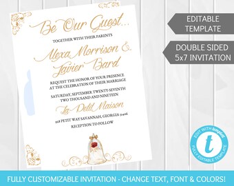 be our guest invite etsy