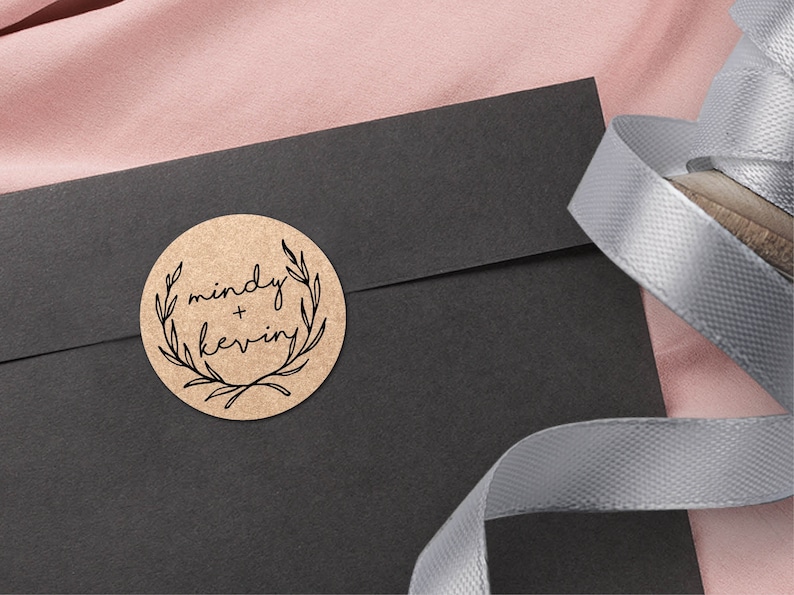 Name Envelope Stickers Personalised Sticker for Wedding or Etsy