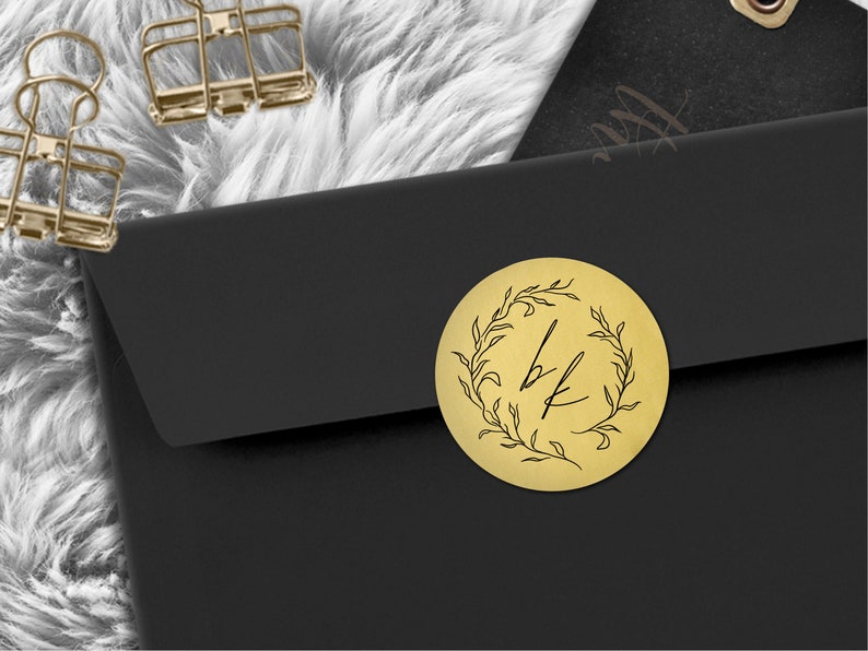 Envelope Seals With Initials Wedding Envelope Stickers Wedding Etsy