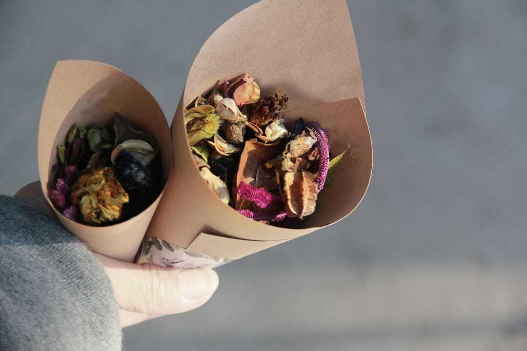 Confetti Cones DIY Kraft Paper Cones With Toss With Love Etsy Australia