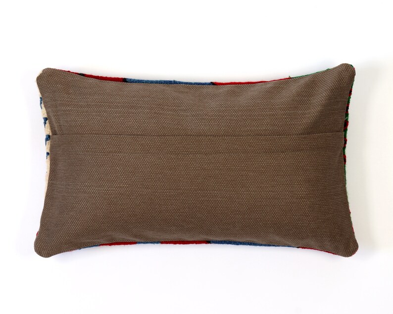 Kilim Pillow 12x20 Lumbar 30x50 Case Turkish Moroccan Ethnic Etsy