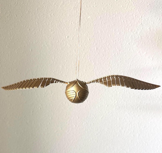 Golden Ball Ornament: Fantasy-Inspired Flying Ball Decoration