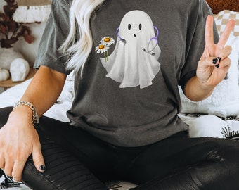 Camiseta de Oncology Witches Crew, Camiseta de enfermera fantasma espeluznante