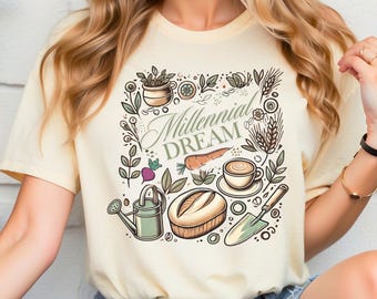 Camiseta gráfica "Sueño Millennial", regalo divertido para un amigo