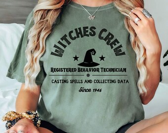 Camiseta de Halloween para técnicos de comportamiento de brujas