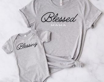 Mommy and me outfits, Mothers day Gift, Girl Mama Shirt, Matching Mommy and Me, Mommy and me Love and loved, New Mom Gift, Baby shower gift,