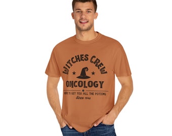 Camiseta del equipo de brujas oncológicas, camiseta del equipo de enfermeras de Halloween