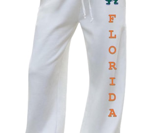 Custom College Sweatpants with Pockets – Wide Leg Fleece Pants with School Name or Logo Down Leg | Personalized Spirit Wear
