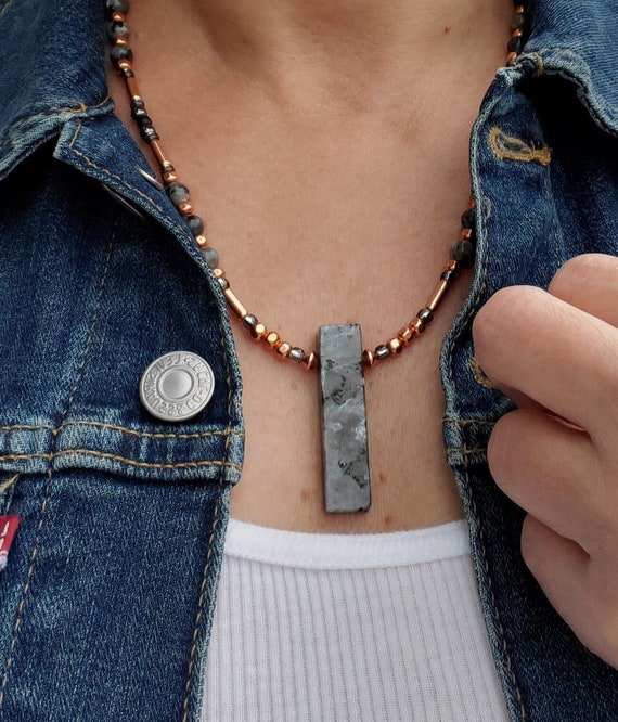 アクセサリー SECTION larvik stone necklace アクセサリー SECTION larvik stone necklace Hand Necklace
