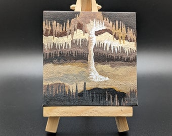 Carlsbad Caverns Mini Painting with Easel