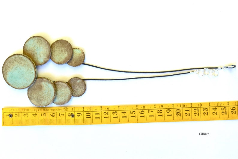 Handmade Ceramic light green choker
