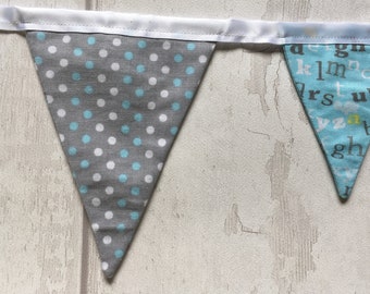 Handmade double sided bunting 15 flags