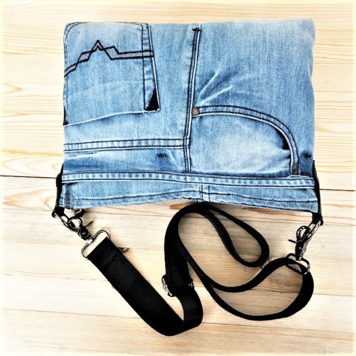 Diesel crossbody denim bag Shoulder jean bag 34x24cm Etsy