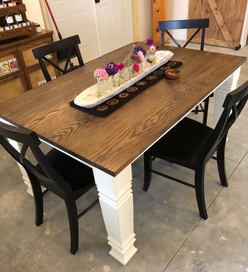Custom Modern Farmhouse Table dining Room Set - Etsy