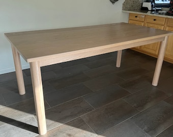 PALMER Dining Table | Modern Minimalist Dining Room Furniture | Handmade Solid Wood Kitchen Table | Scandinavian Dinning Room Table Set