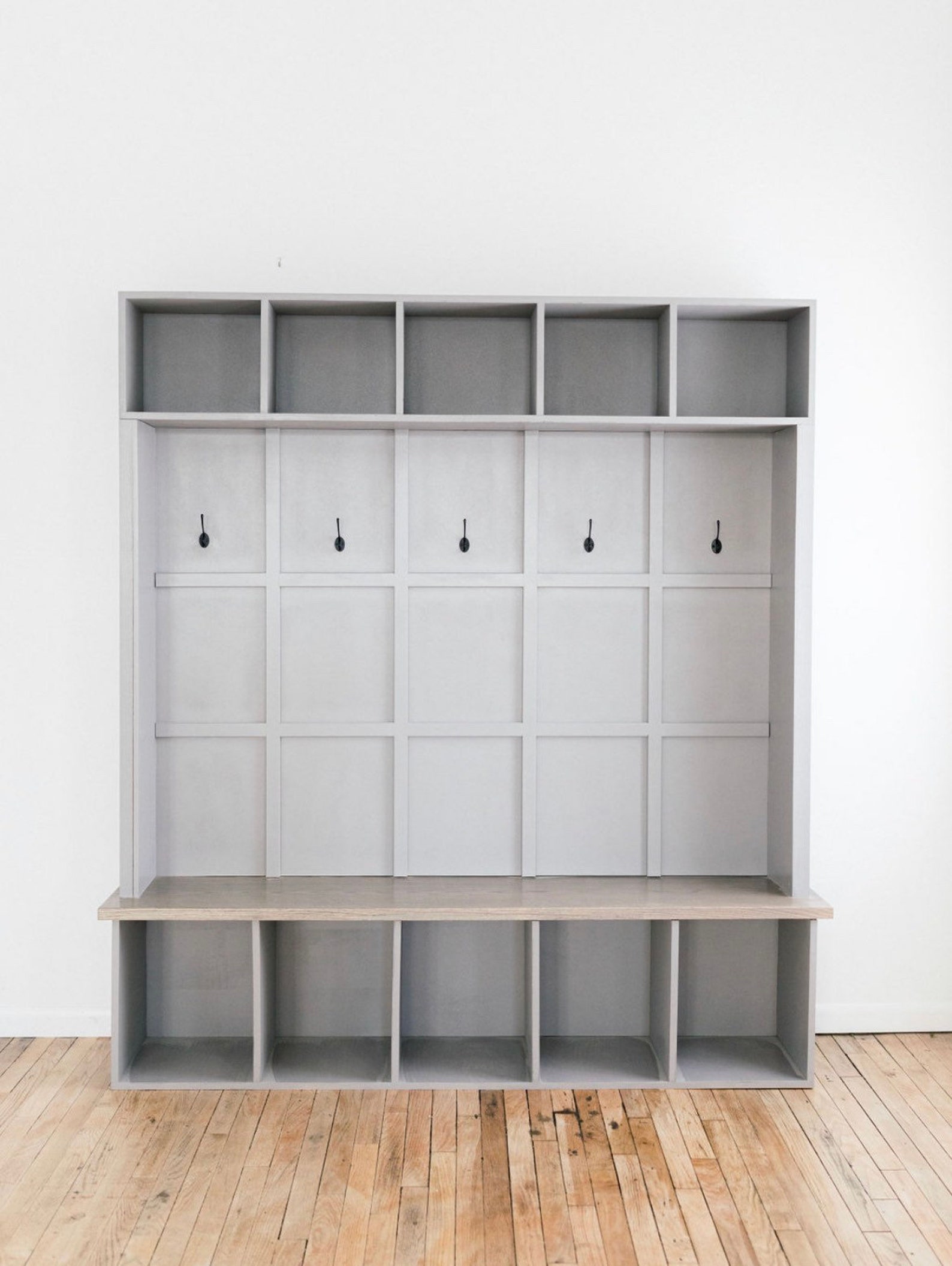 SUTTON Custom Hall Tree | Mudroom Locker | Entryway Console | Farmhouse ...