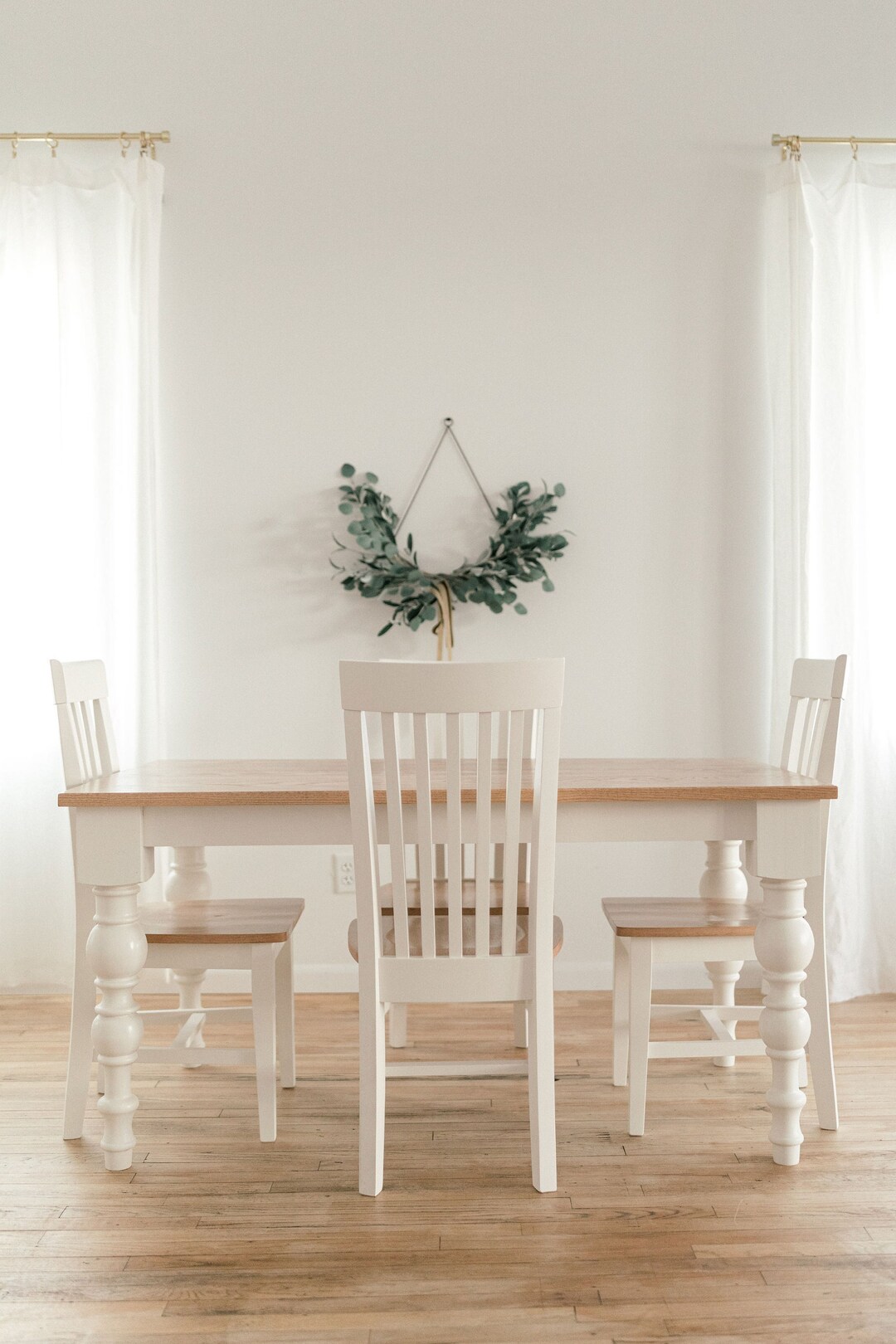 PARKER Farmhouse Dining Table With Chairs and Bench | Modern Farm House ...