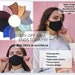 Premium Black Face Mask / Reusable and Washable / Unisex Facemask 