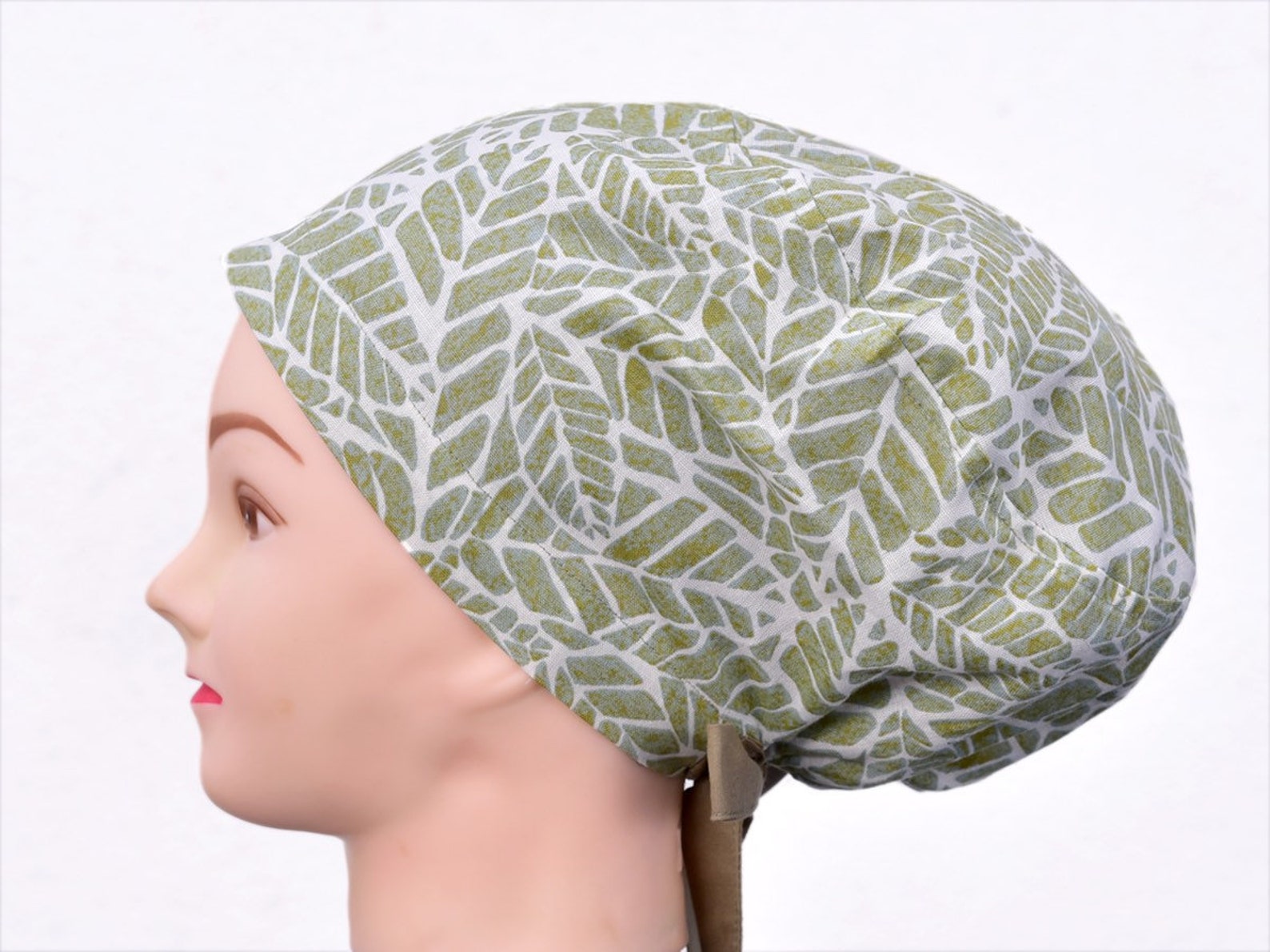 Scrub Cap with Buttons/ Surgery Hats / Scrub Hats with Tie / Etsy