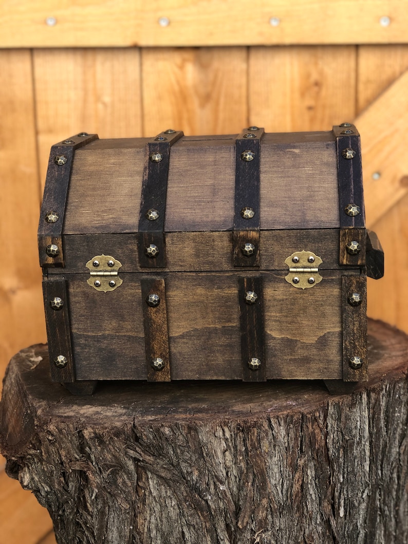 Handmade small treasure chest piggy bank unique trinket box Etsy