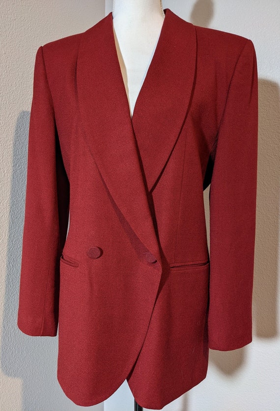 Rare find! 90s Classic Business Suit. Red. Double-