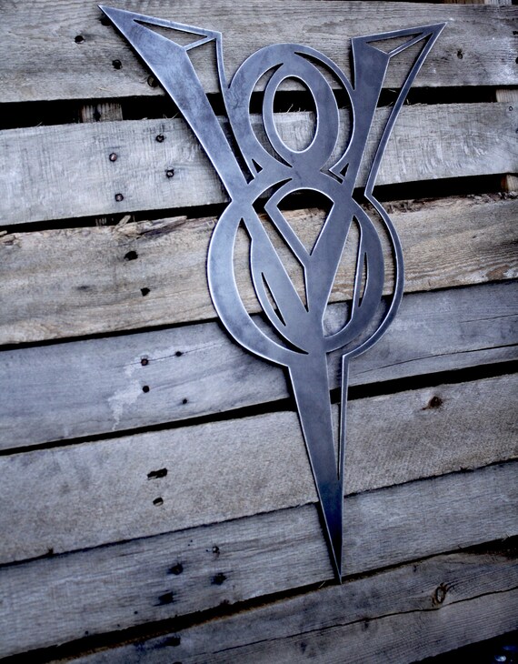 Ford V8 Rusted Patina Emblem Sign Plasma Wall Art Ford Bronco Etsy