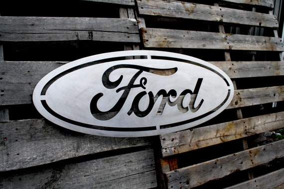Ford Emblem Plasma Garage Sign Mustang Ford Accessories Etsy