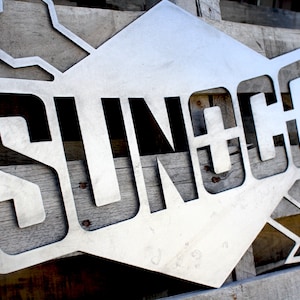 Sunoco Gas Station Garage Sign Large Wall Petroleum Plasma Art Garage Art / Vintage Gas Station / Sunoco Motor Oil