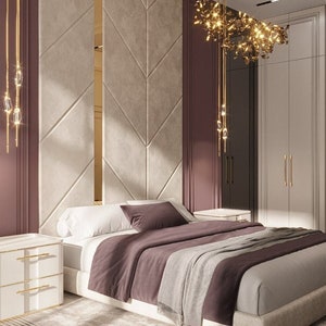 Upholstered Headboards Wall Panels & Bed Frames Any Size! Custom Made To Your Desire - Any Design! Wall Decor Easy to Install - USA Company