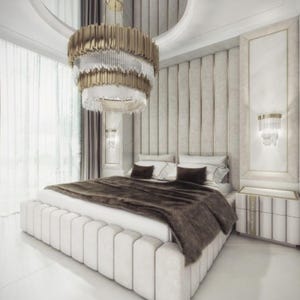 Upholstered Headboards Wall Panels & Bed Frames Any Size! Custom Made - Any Design! Wall Decor Easy to Install - USA Company
