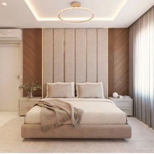 Upholstered Headboards Wall Panels & Bed Frames Any Size! Custom Made To Your Desire - Any Design! Wall Decor Easy to Install - USA Company