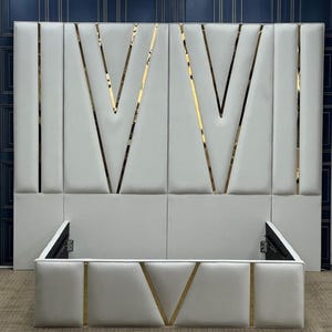 Upholstered Headboards Wall Panels & Bed Frames Any Size! Custom Made - Any Design! Wall Decor Easy to Install - USA Company
