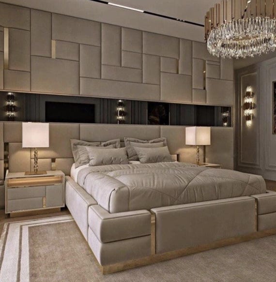 Upholstered Wall Panels & Bed Frames Any Size! Custom Based On Your Needs And Size!