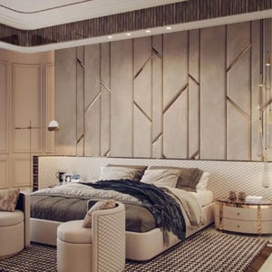 Custom Upholstered Headboards Wall Panels & Bed Frames Any Size! Made To Your Desire - Any Design! Wall Decor Easy to Install - USA Company