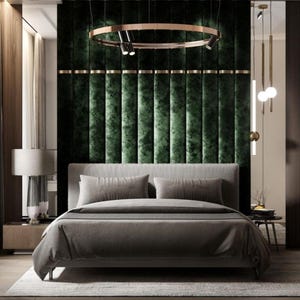 Upholstered Headboards Wall Panels & Bed Frames Any Size! Custom Made - Any Design! Wall Decor Easy to Install - USA Company